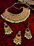 Traditional Gold-Plated Kundan Studded  Jewellery Set With Earrings & Maang Tika  RAS0286