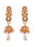 Gold-Plated Kundan Jewellery Set With Earrings & Maang Tika Set RAS0287
