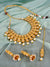 Gold-Plated Kundan Jewellery Set With Earrings & Maang Tika Set RAS0287