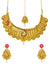 Traditional Wedding Jewellery Set  in Gold Plated with earring and Mangtika RAS0288