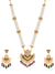Indian Traditional Gold-Plated Fashionable Meenakari, Kundan Long Necklace Set With Earrings RAS0316