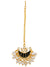 Traditional Ethnic Beautiful Moon Design Kundan Black Necklace with Earring & Maang Tika RAS0354