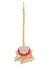 Traditional Ethnic Beautiful Moon Design Chandbali Red  Necklace with Earring & Maang Tika RAS0358
