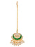 Traditional Ethnic Beautiful Moon Design Chandbali Green Necklace with Earring & Maang Tika  RAS0362