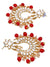 Traditional Kundan Gold-Plated Wedding Red Pearl Choker  Jewellery Set  RAS0368