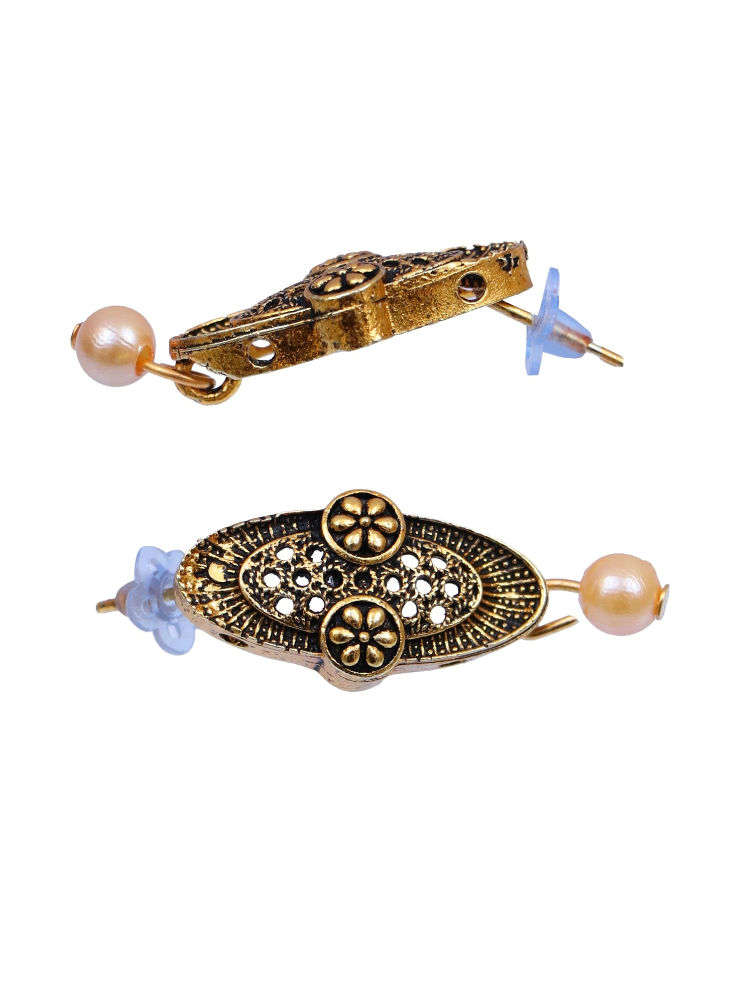 Traditional Gold-Plated Red & Green Kundan Work Jewellery Set  RAS0384