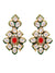 Designer Kundan & Red  Pink Stone Style Necklace & Earrings Set RAS0430