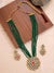Designer Kundan &amp; Green Moti Stone Style Necklace &amp; Earrings Set RAS0433