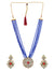 Designer Kundan & Blue  Moti Stone Style Necklace & Earrings Set RAS0434