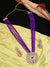 Designer Kundan &amp; Purple Moti Stone Style Necklace &amp; Earrings Set RAS0437