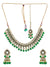 Green Indian Traditional Party Wear Necklace Set