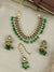 Beautifully Unique Green Meenakari Ethnic Necklace Set for Weddings & Festivals