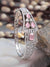 Ruth Bracelet- Premium Gold Plated Pink American Diamond Studded Bracelet for Women