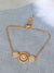 SwaDev Gold-plated Enchanting AD Studded Pull Chain Bracelet for Girls