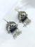 Stylish Oxidized Silver Look-Alike Black Earrings for Girls & Women