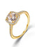 SwaDev Gold-Plated Trio AD Ring set for Girls
