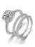 American Diamond Crystal 3 Pcs Solitaire Ring Set