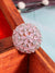 SwaDev Silver Plated Pink American Diamond Studded Cocktail Ring
