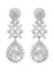 SwaDev American Diamond White & Silver-Plated Heavy  Party Wear Jewellery Set SDJS0005