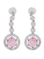 Myra Elegant Pink American Diamond Jewellery Set