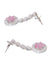 Myra Elegant Pink American Diamond Jewellery Set