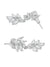 SwaDev Silver-Plated & White American Diamond Studded Jewellery Set SDJS0030