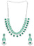 Silver-Plated AD/American Diamonds Aura Mint Green Quartz Jewellery Set SDJS0031