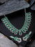 Silver-Plated AD/American Diamonds Aura Mint Green Quartz Jewellery Set SDJS0031