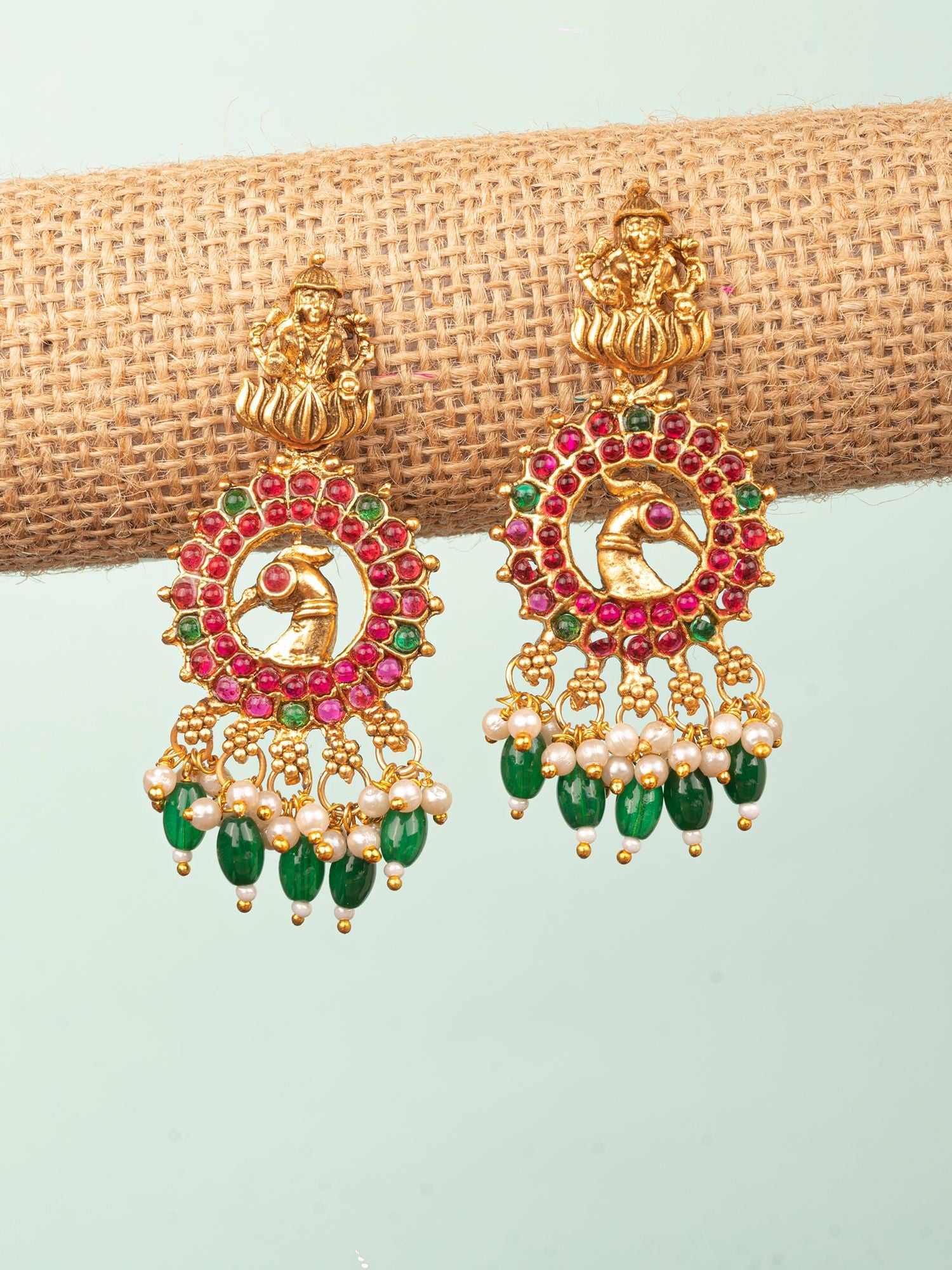 Goddess Laxmi Traditional Temple Jewellery Set