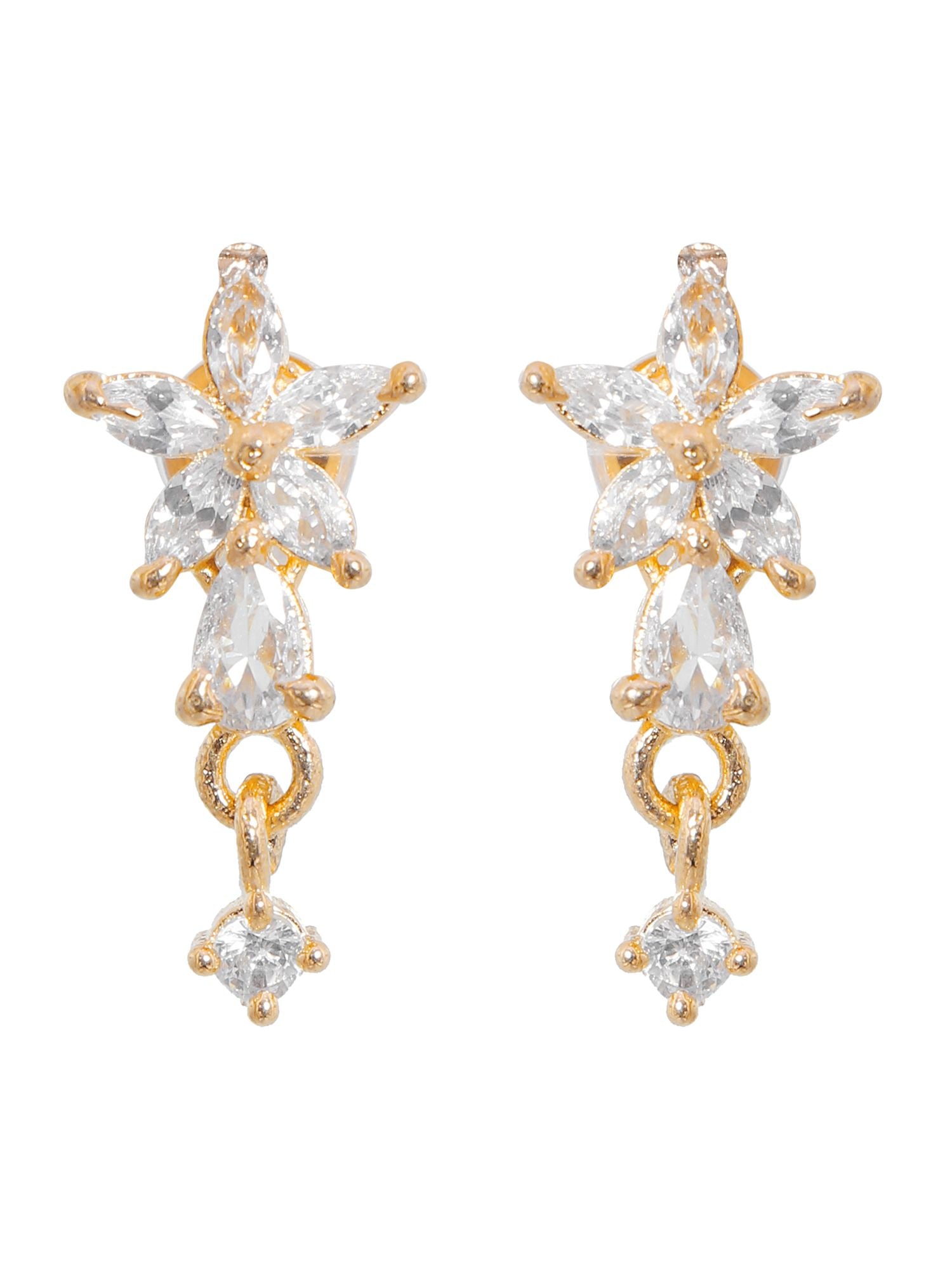 AD studded Floral Mangalsutra Jewelry for Women