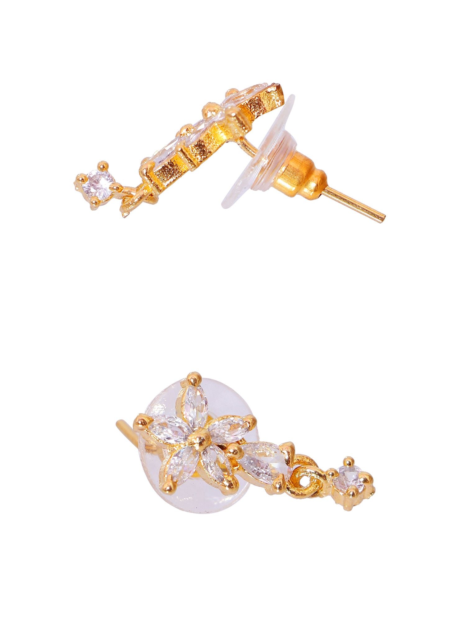 AD studded Floral Mangalsutra Jewelry for Women